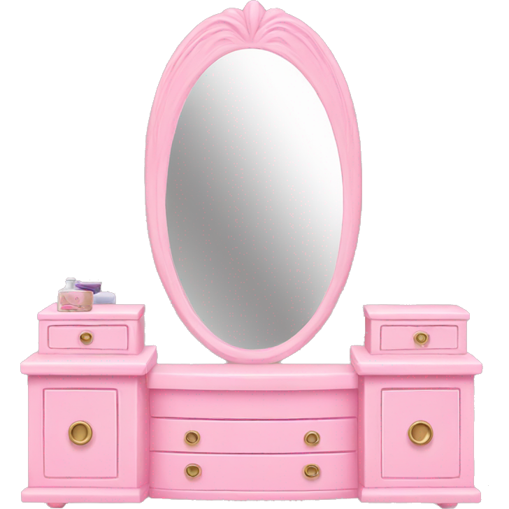 Pink vanity