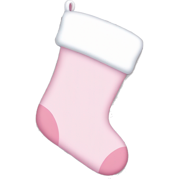 Light pink Christmas stocking