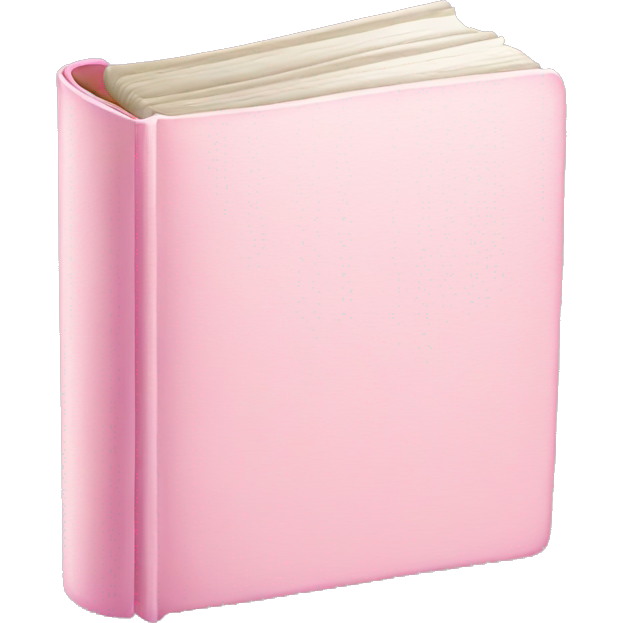 Single light pink book