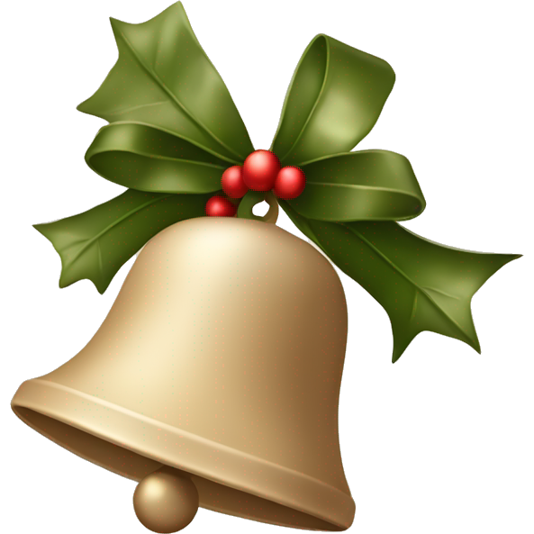 Beige Christmas bell