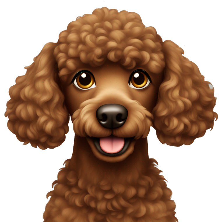 Brown poodle