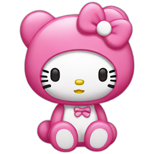My melody hello kitty emoji