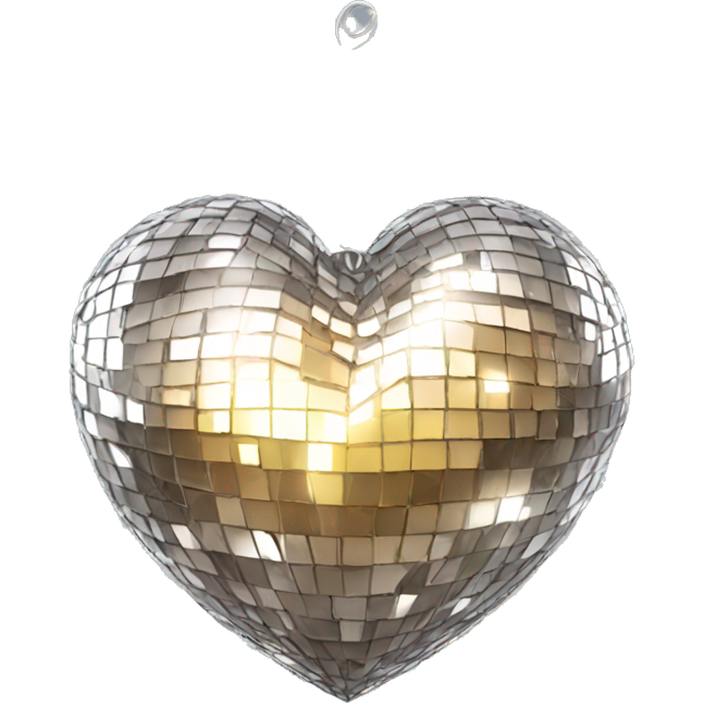 Disco ball heart