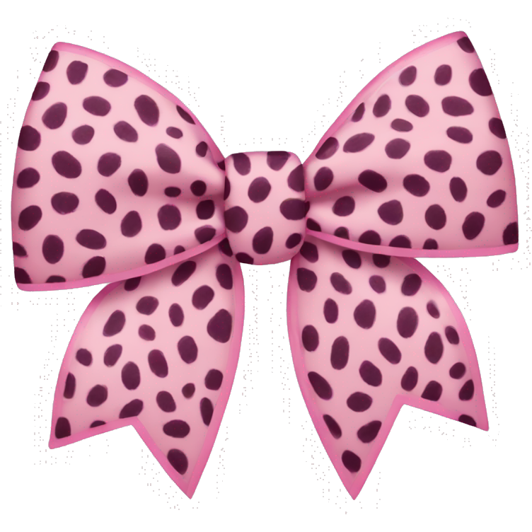 Pink cheetah bow