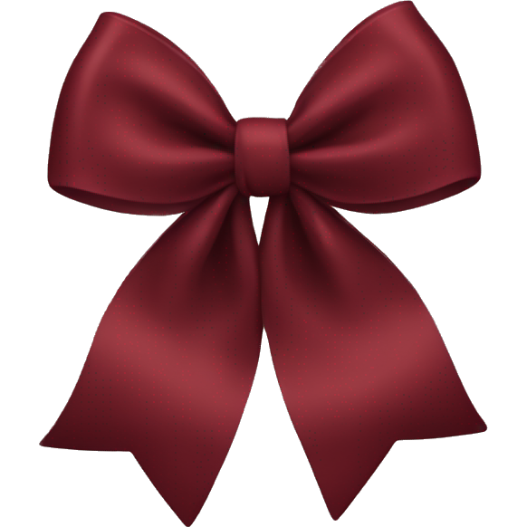 Dark red iPhone bow