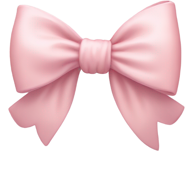 Pastel pink bow