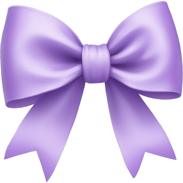 Pastel purple ribbon bow