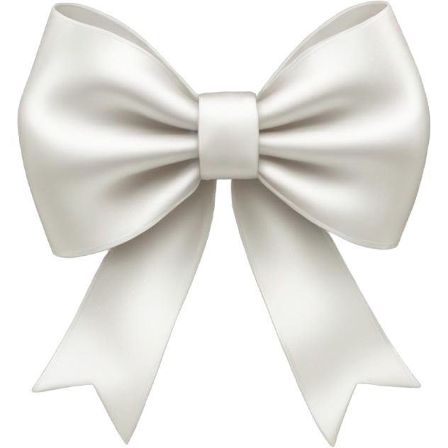 White satin bow