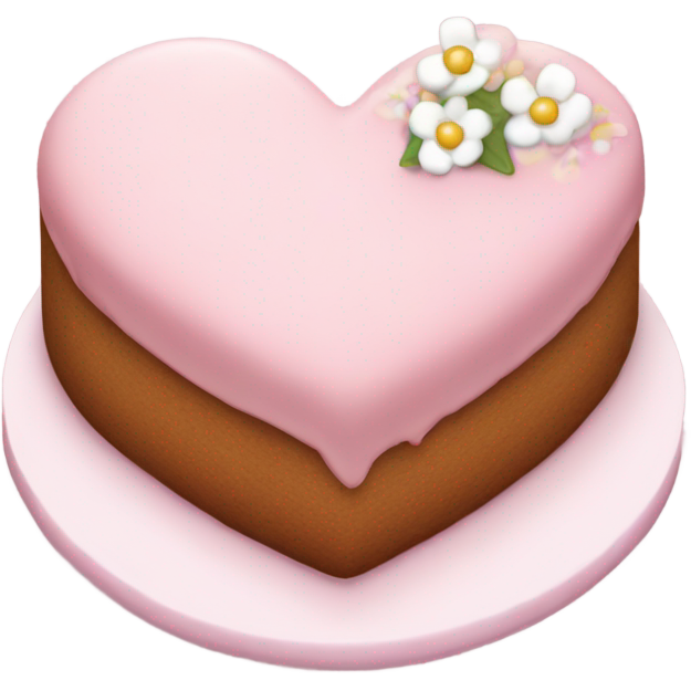 Small cute heart cake