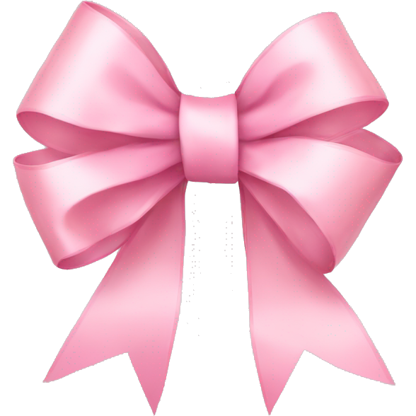 Light pink ribbon bow