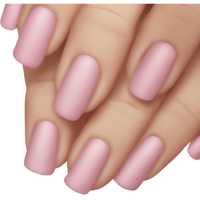 Light pink nails