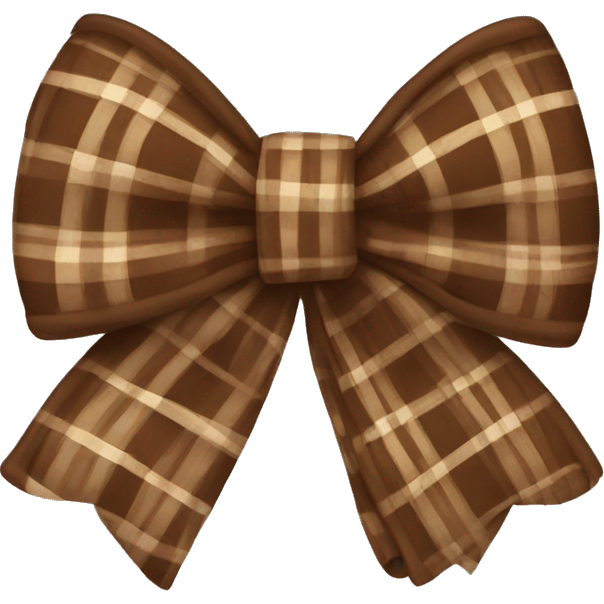 Brown plaid bow