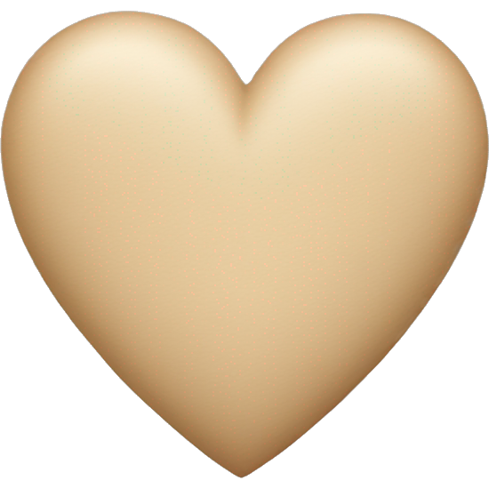 Beige heart