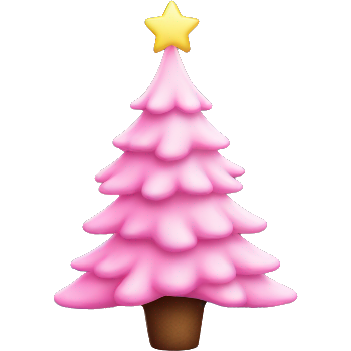 Aesthetic pink Christmas tree