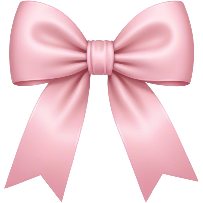 Light pink bow on light pink bow