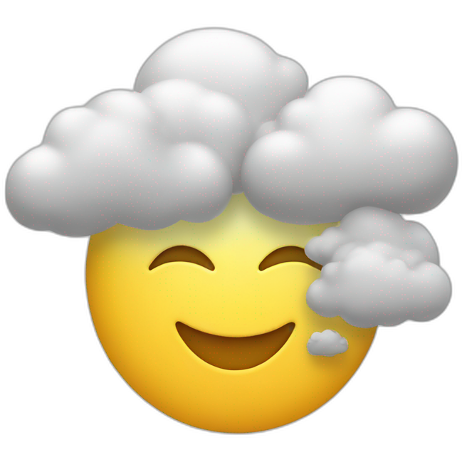 Étoile avec nuage
