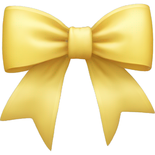 Light yellow bow