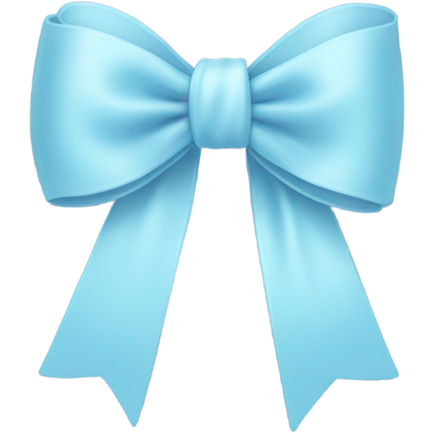 Pastel blue bow