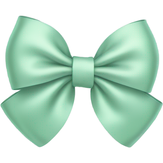Pastel green bow