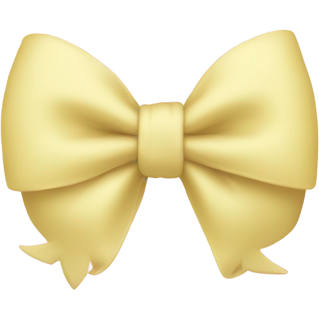 Pastel yellow bow