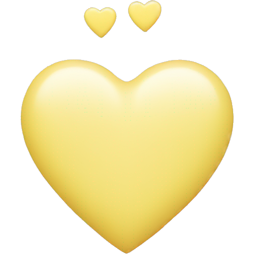 Pastel yellow heart