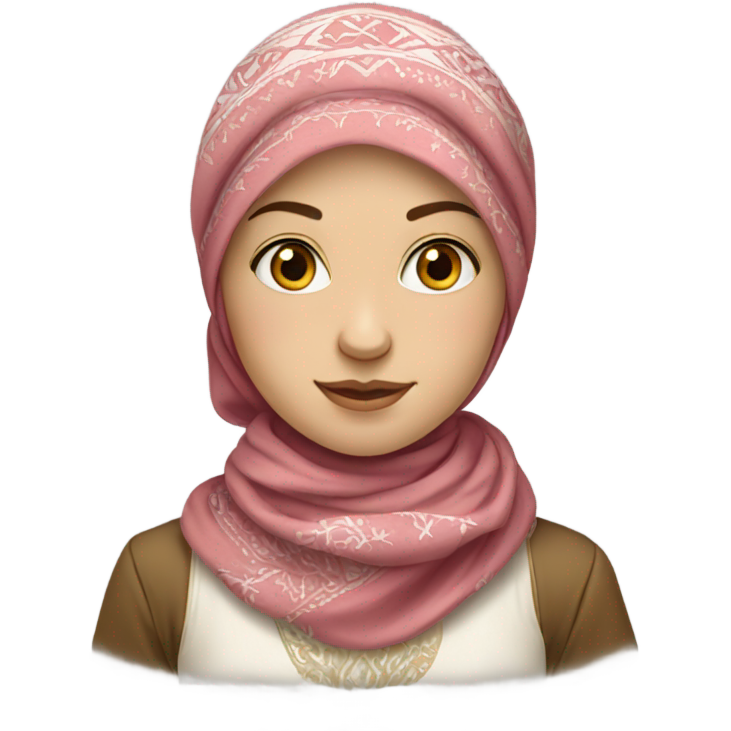 Russian girl in a traditional headscarf