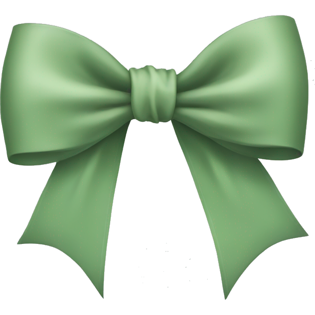 Sage green bow