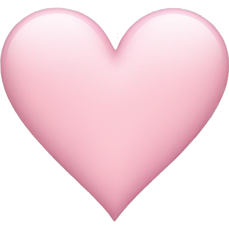 A light pink heart