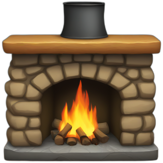 Camp fireplace