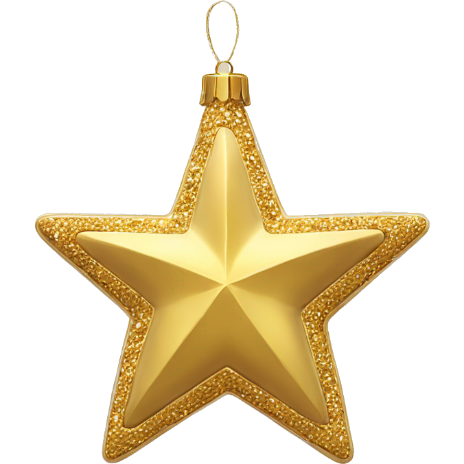Gold star ornament
