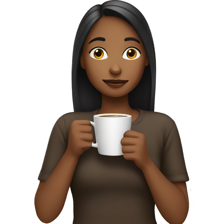Girl drinking coffee