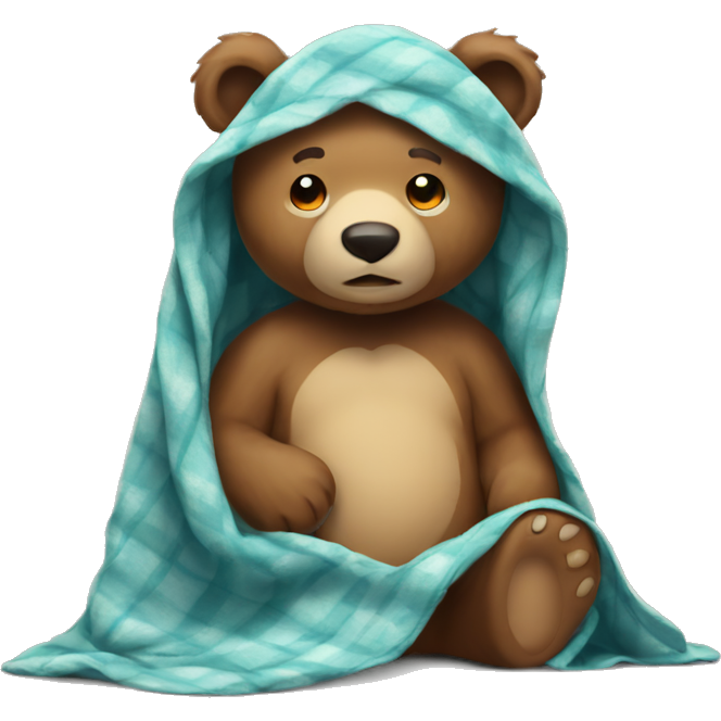 Gute Bear with blanket