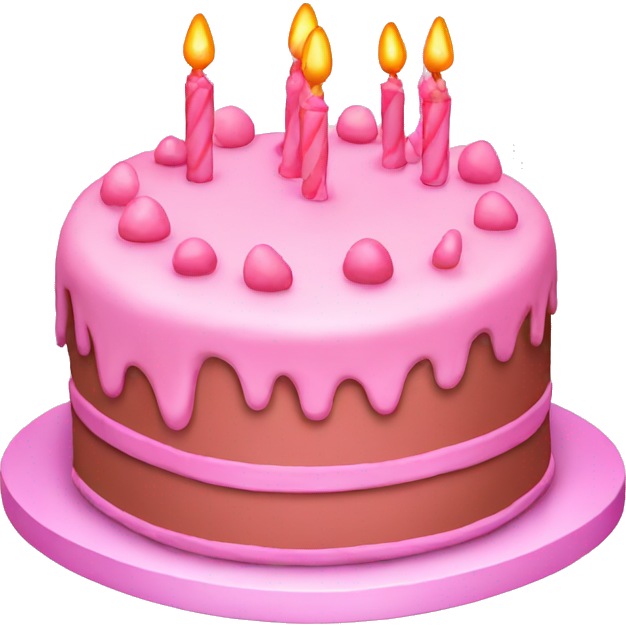 Pink birthday cake
