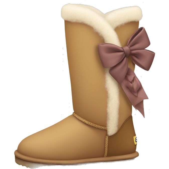 Ugg boots with a bow