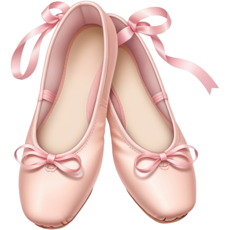 Pastel pink ballet shoes