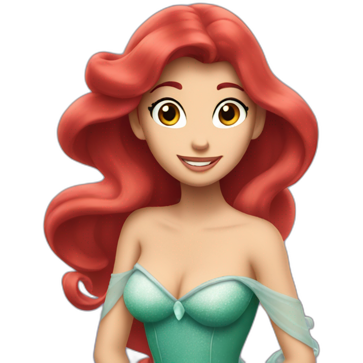 Ariel Disney with just upper body