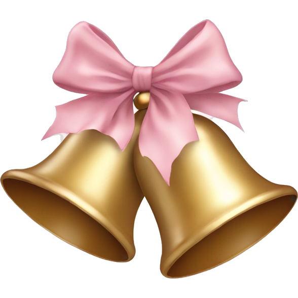 Light pink Christmas bells