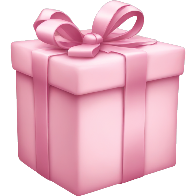 Light pink Christmas present