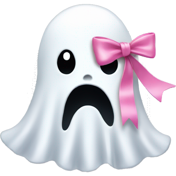 Ghost with pink bow