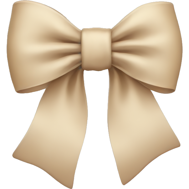 Beige bow
