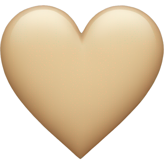 Beige heart