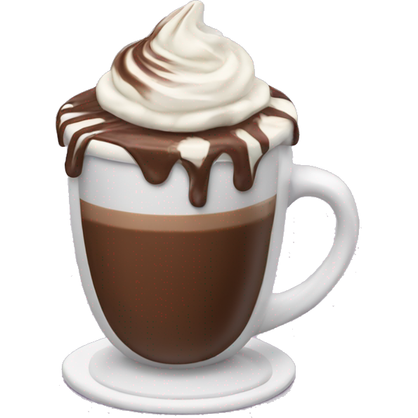 Hot chocolate with cream cup