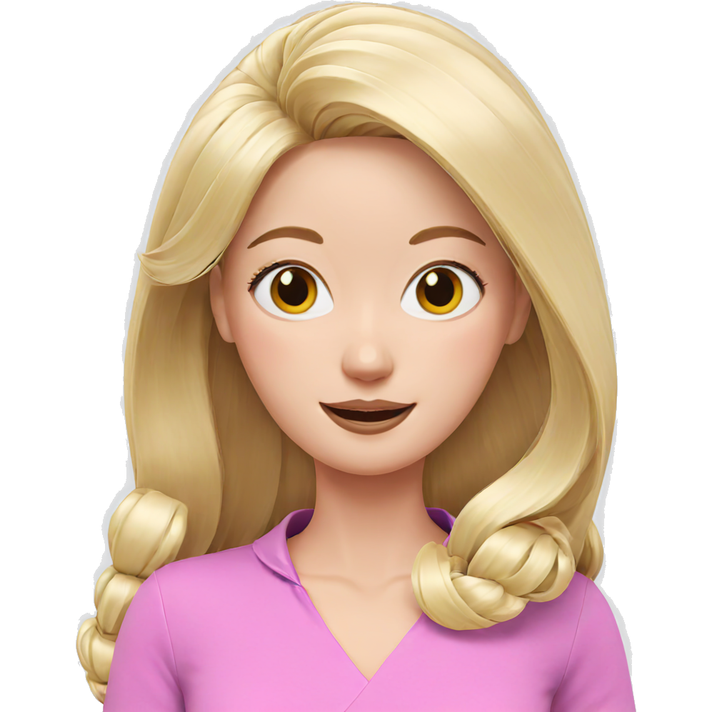 Blonde girl with a smile