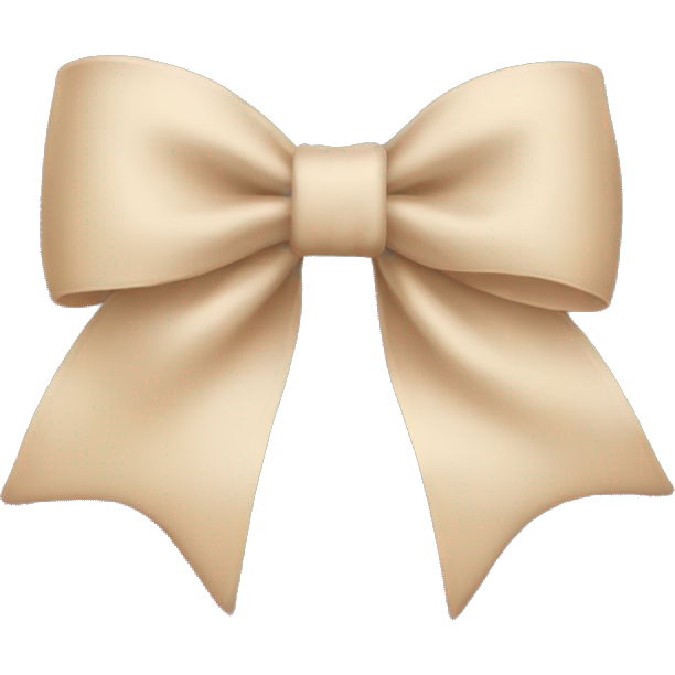 Beige bow