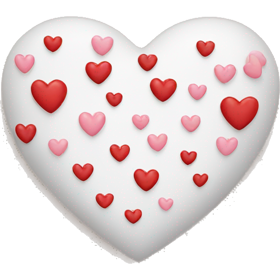 Heart with note hearts