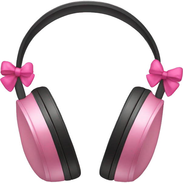 Headphones with pink bows
