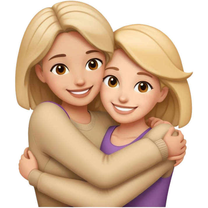 Women hug women