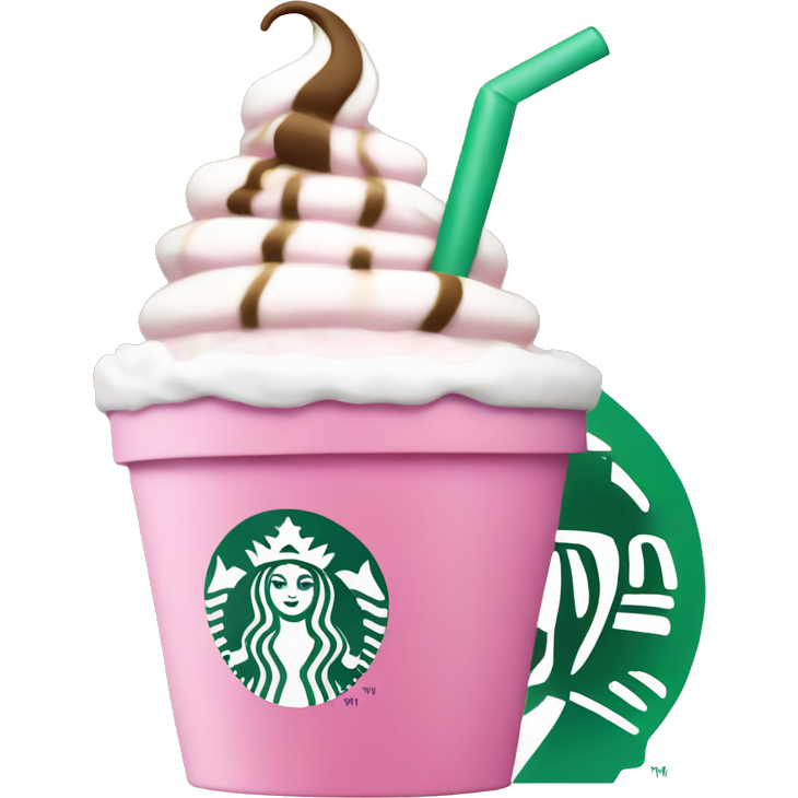Pink starbucks cup with wipcream