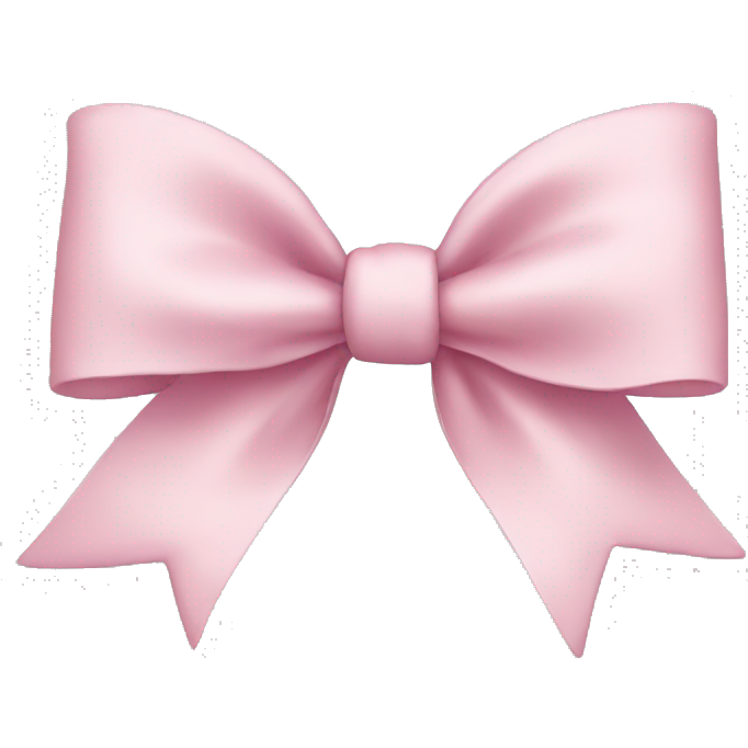 Soft pink bow