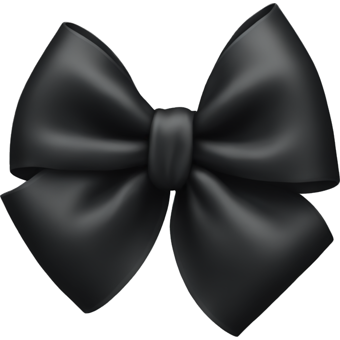 Single black bow